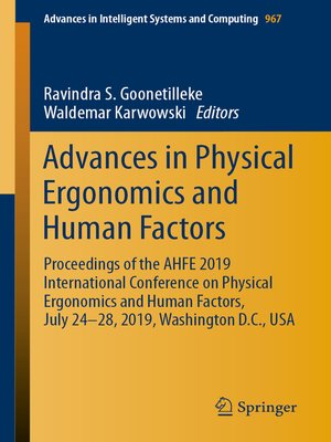 cover image of Advances in Physical Ergonomics and Human Factors